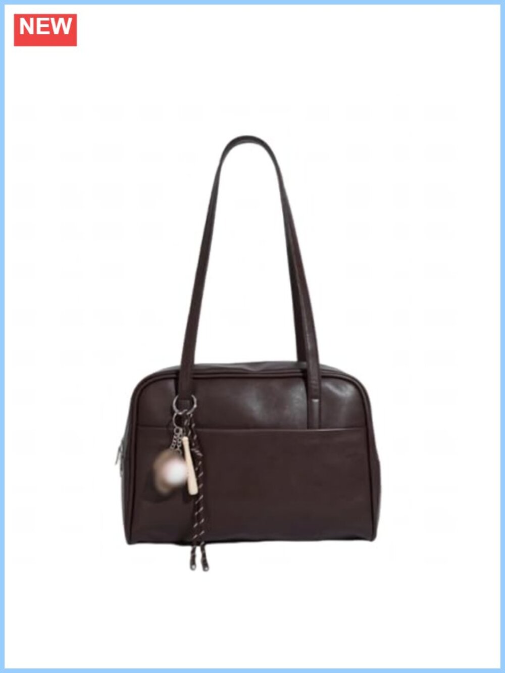 Vintage Shoulder Bag for Women PU Leather Hobo Square Zipper
